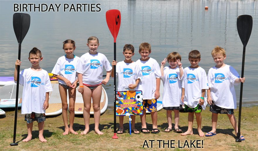 Birthday Party Near Me on Lake Grapevine with DFW Surf