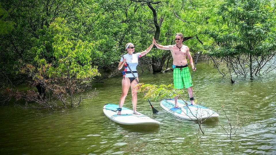 Paddleboard and Kayak Rentals Lake Lewisville at Hidden Cove Park and Marina