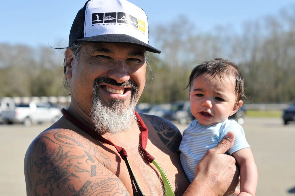 Mike Kekoa of Southwest Airlines and grandson