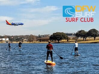 DFW Surf/ Paddle Club at Love Field on Bachman Lake featuring Southwest Airlines