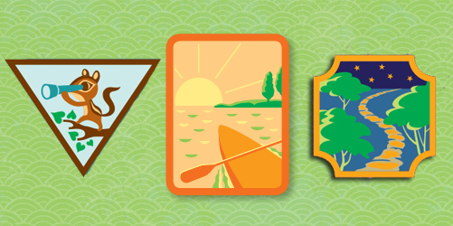 Girl Scouts Outdoor Adventure and Paddling Badges