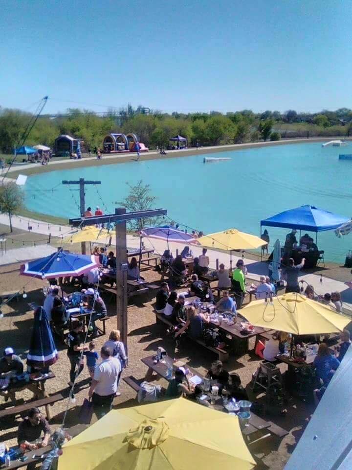 Towers Tap House in Little Elm Outdoor Restaurant and Hydrous Cable Park