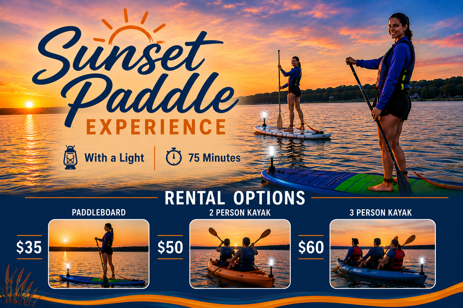Sunset Paddle Experience at DFW SURF